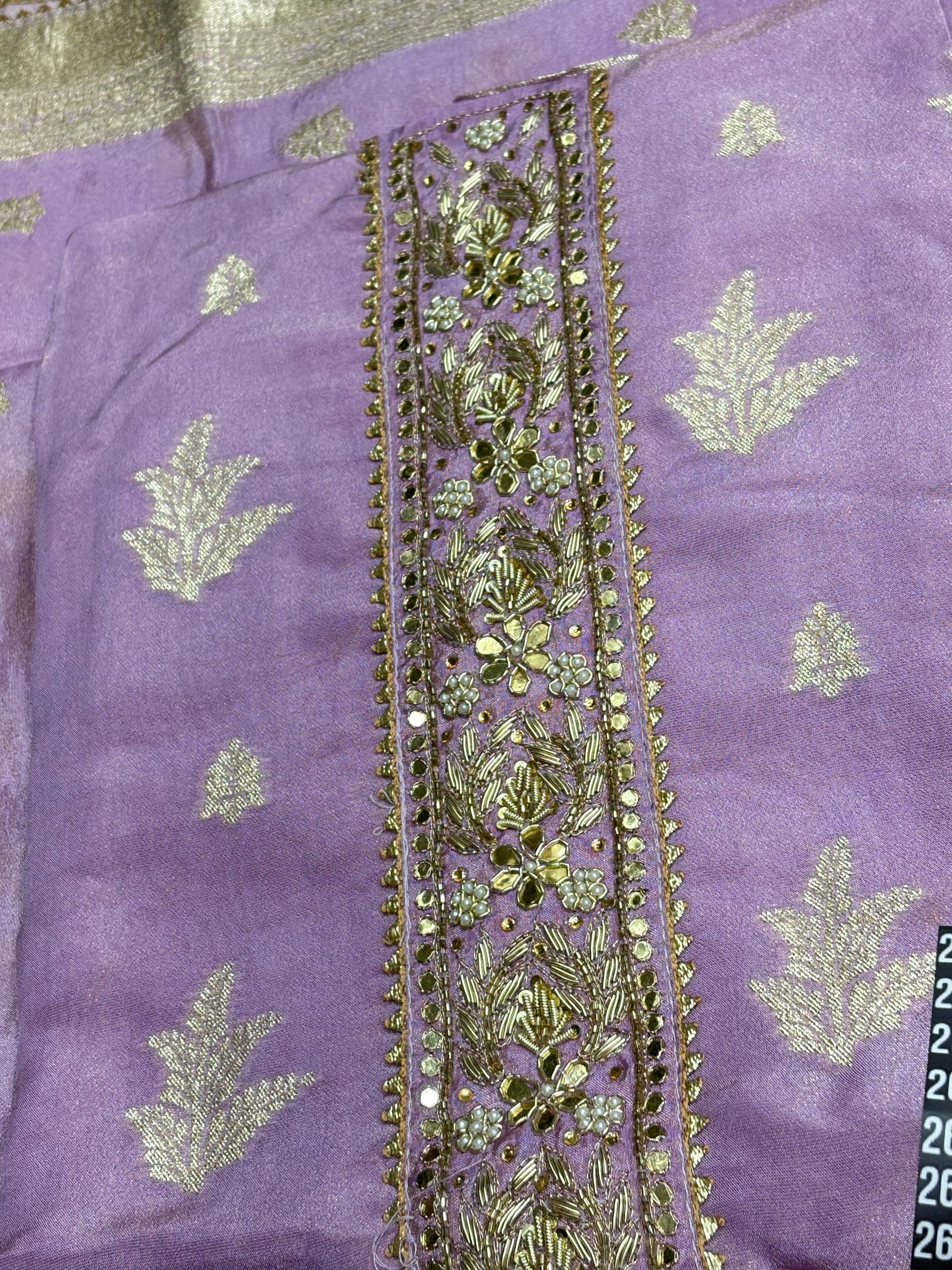Floral Embroidered Unstitched Suit Set